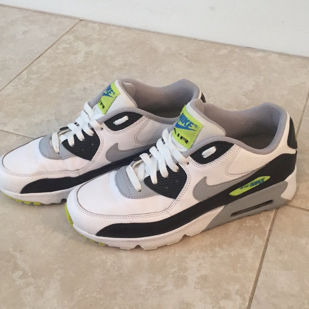 Air Max 90 wolf grey/white/cyber - GS size 6.5